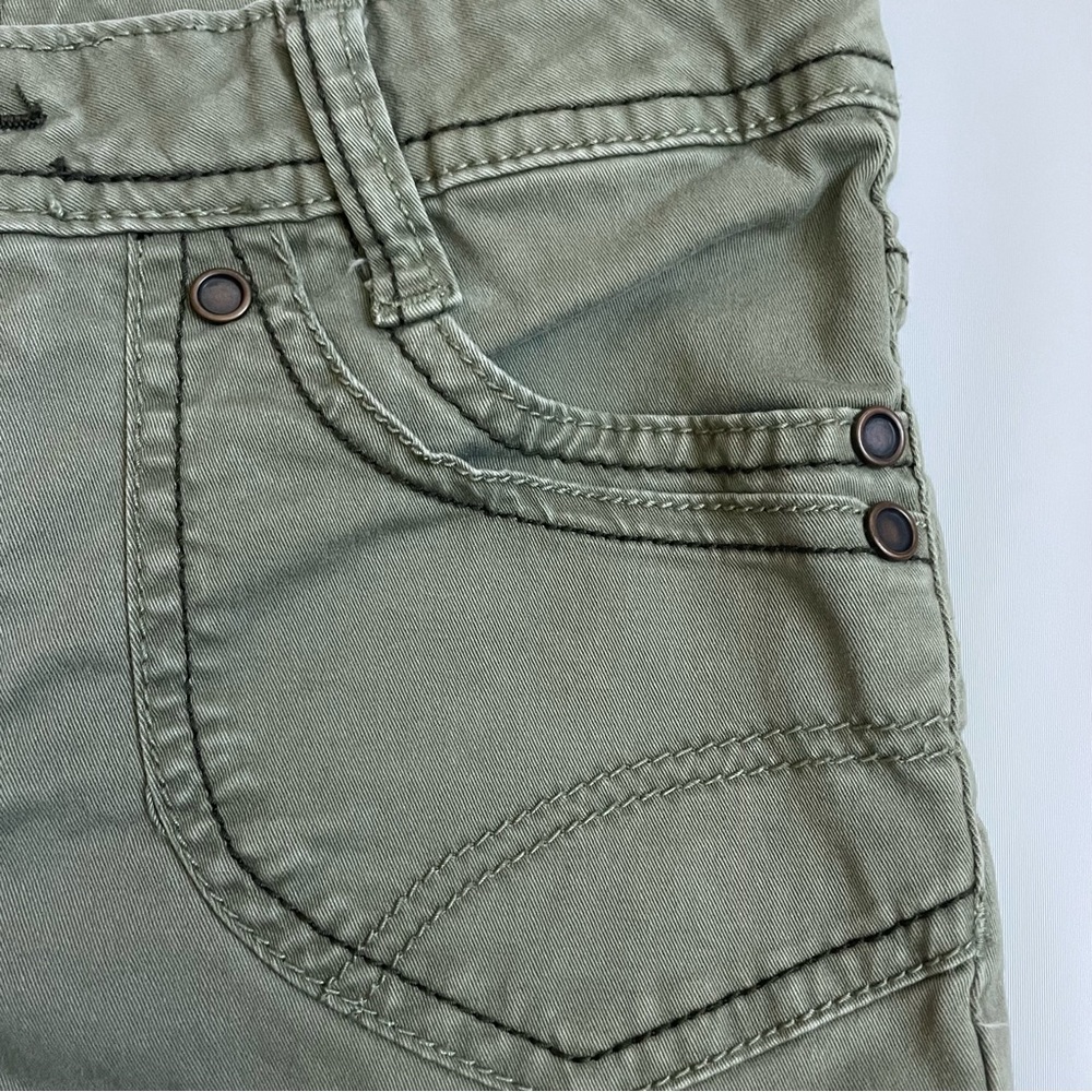 Faded Glory Girls Olive Green Flare Pants - Size 7 - Adjustable Waist - Picture 5 of 14